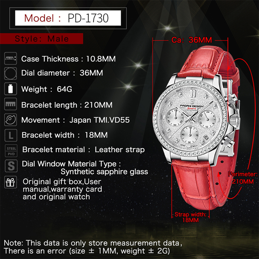 PAGANI DESIGN 1730 Fashion Mul - Luxury Watch Box reseña y precio