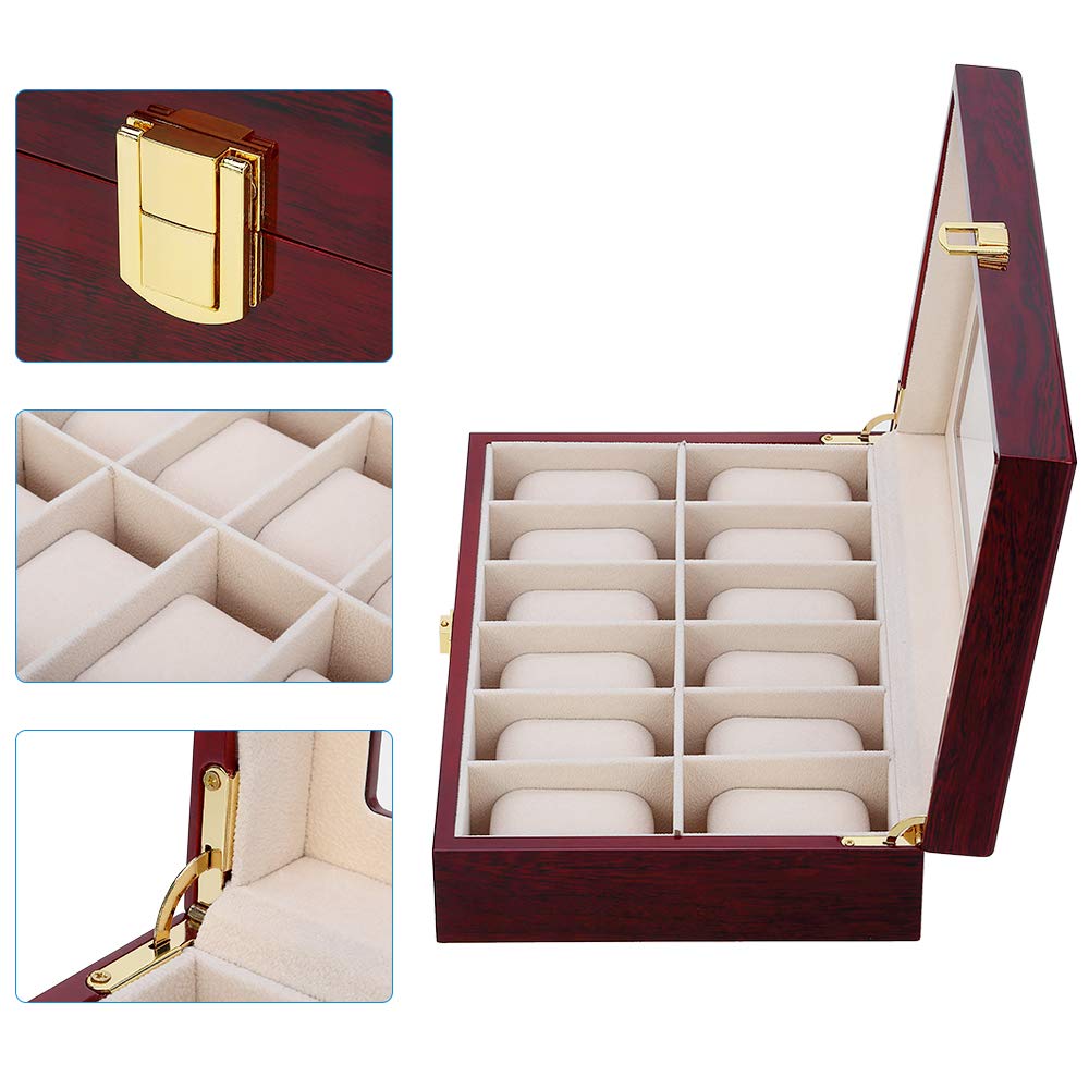 Luxury Wooden Watch Box 1/2/3/ - Luxury Watch Holder For Men reseña y precio