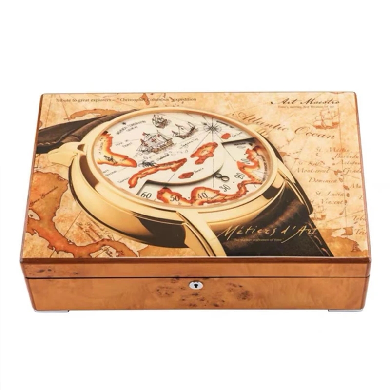 12 Slots Wood Watch Display Wi - Luxury Watch Holder For Men reseña y precio