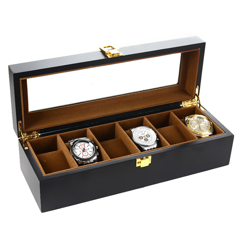 Wooden 6/10/12 Grids Luxury Wa - Luxury Watch Holder For Men reseña y precio
