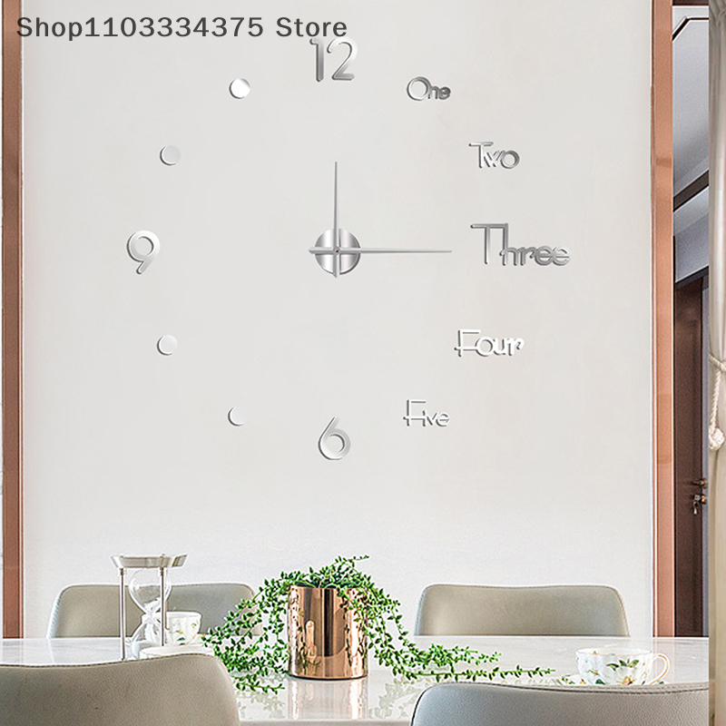3D Wall Clock Mirror Wall Stic - Luxury Watch Wall Clock reseña y precio