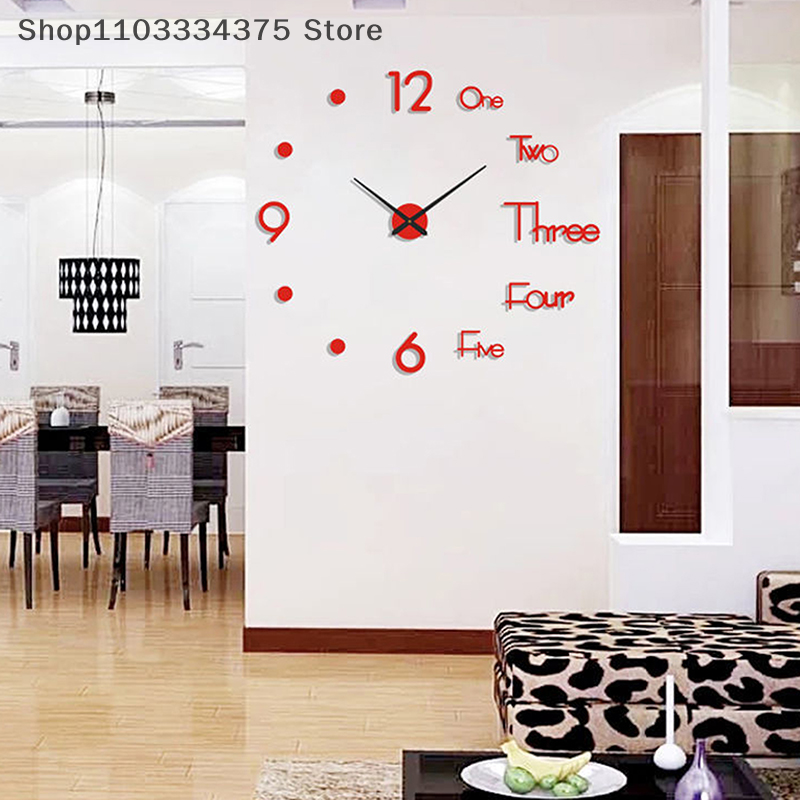 3D Wall Clock Mirror Wall Stic - Luxury Watch Wall Clock reseña y precio