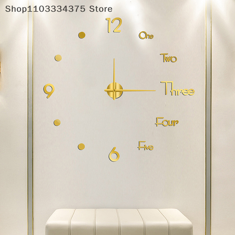 3D Wall Clock Mirror Wall Stic - Luxury Watch Wall Clock reseña y precio