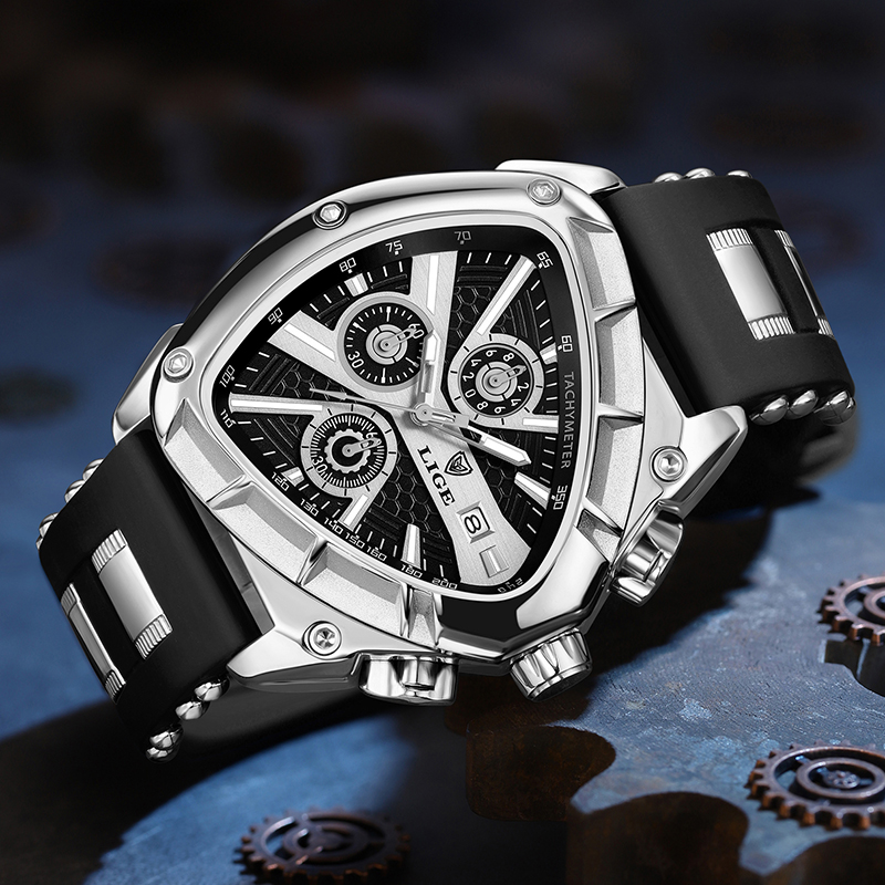 LIGE Fashion Men's Watch Luxur - Watch Triangle Luxury reseña y precio