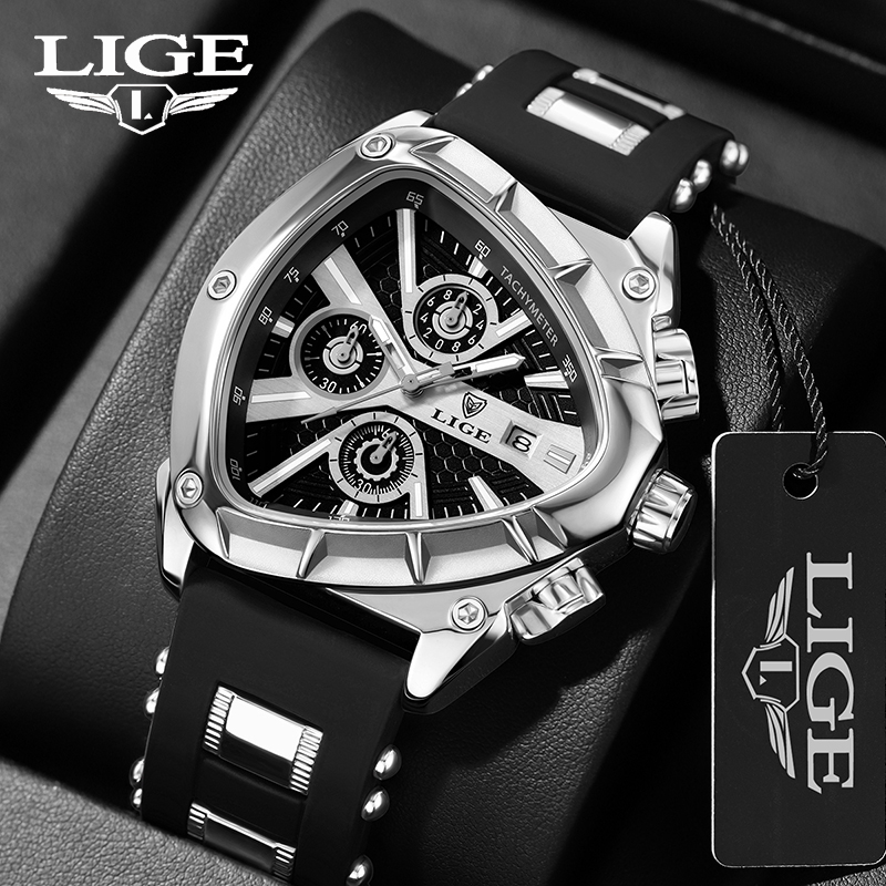 LIGE Fashion Men's Watch Luxur - Watch Triangle Luxury reseña y precio