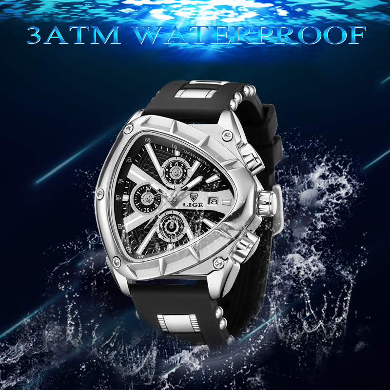LIGE Fashion Men's Watch Luxur - Watch Triangle Luxury reseña y precio