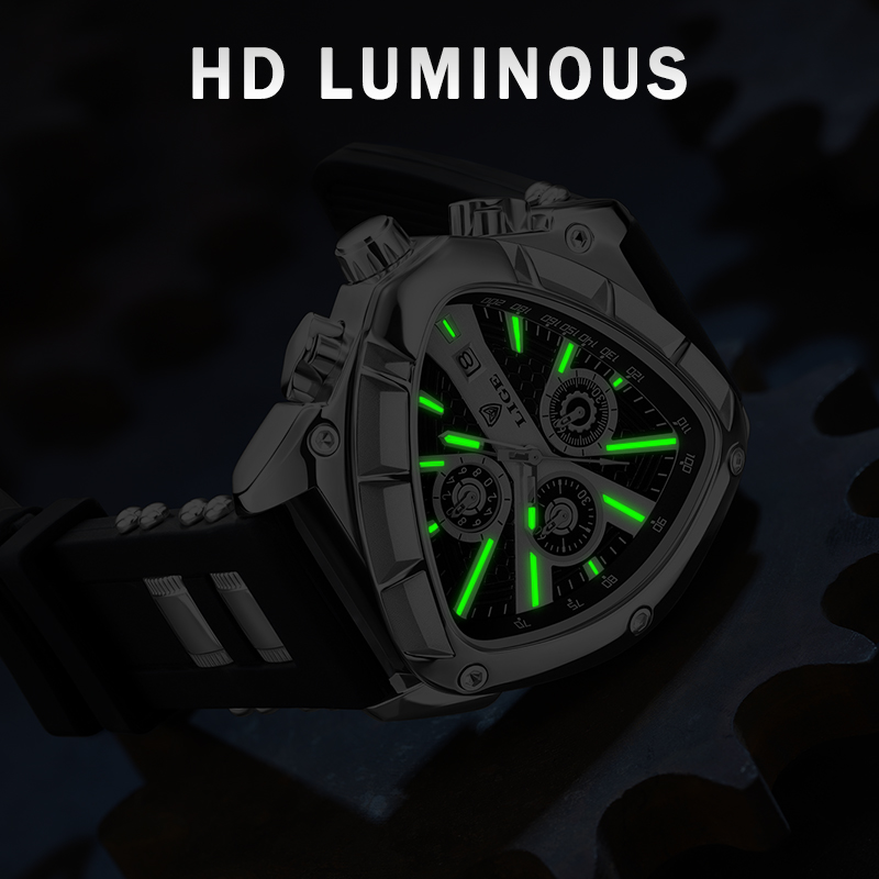 LIGE Fashion Men's Watch Luxur - Watch Triangle Luxury reseña y precio