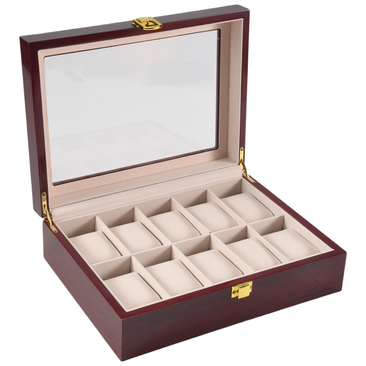 CLCUV Luxury Wooden Watch Box  - Luxury Watch Holder For Men reseña y precio