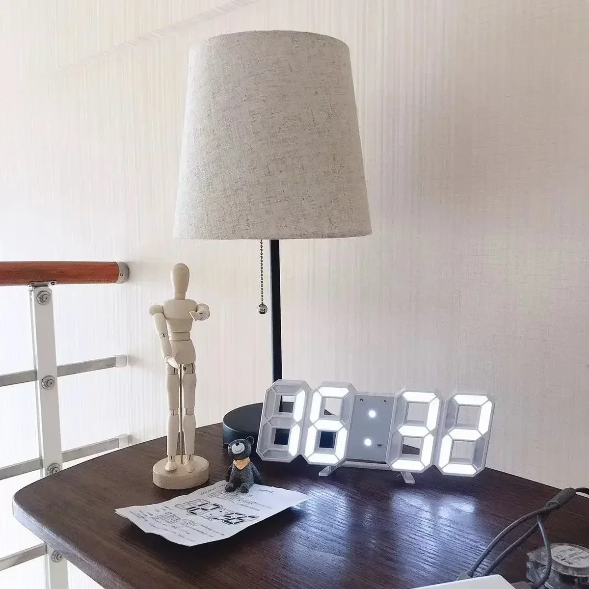 3D LED Digital Clock Wall Deco - Luxury Watch Wall Clock reseña y precio