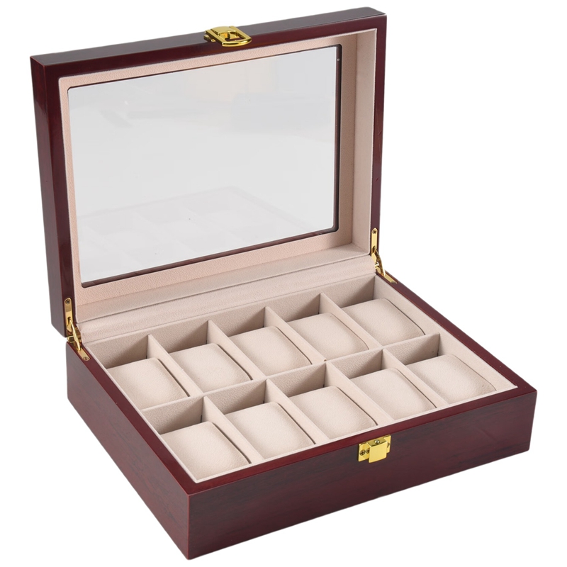 Luxury Wooden Watch Box Watch  - Luxury Watch Holder For Men reseña y precio