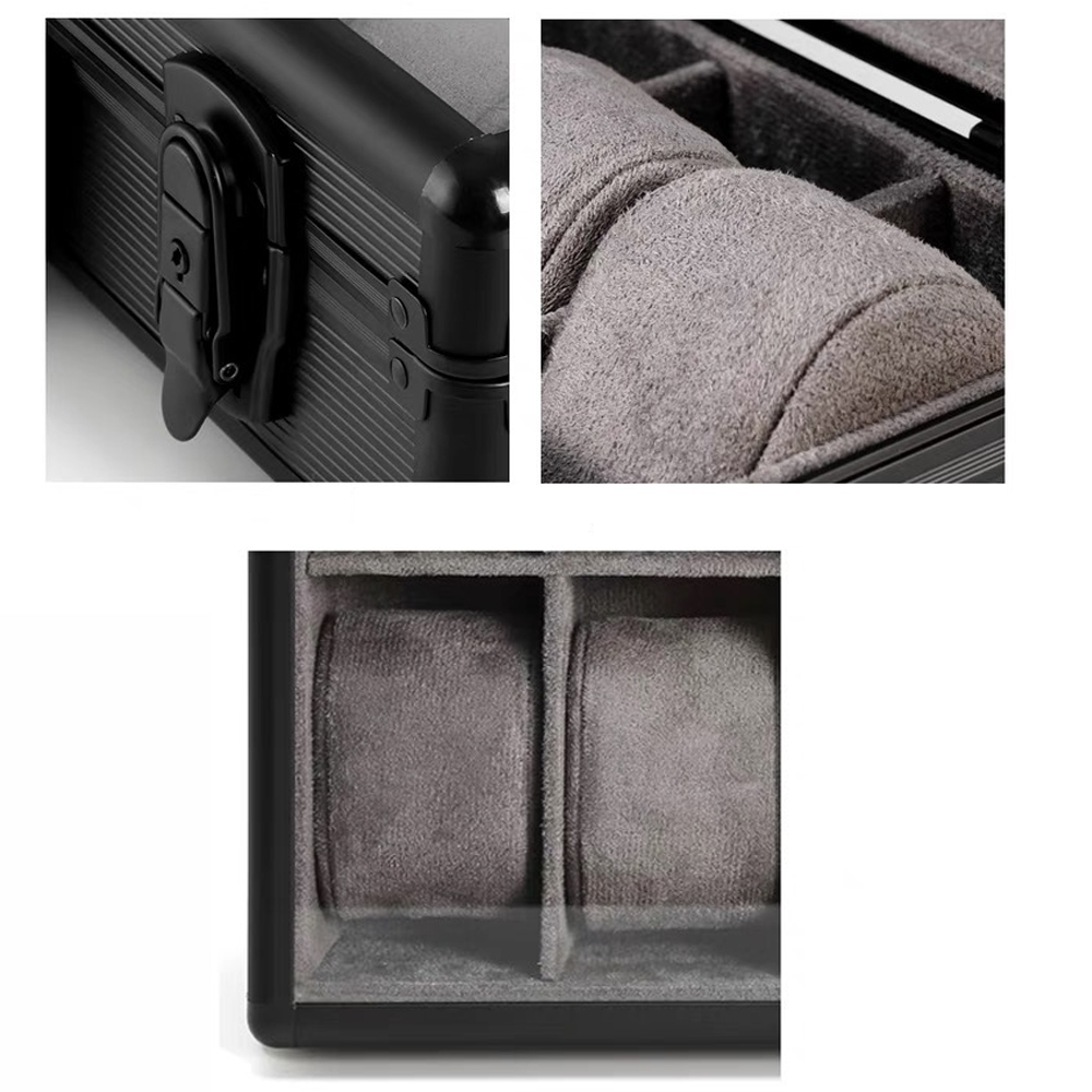 Green Aluminum Watch Box, Men  - Luxury Watch Holder For Men reseña y precio