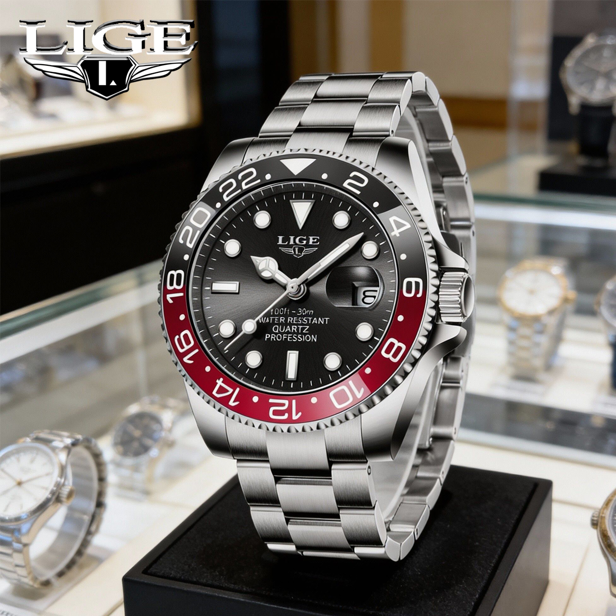 LIGE New Luxury Couple Watches - Luxury Watch Holder reseña y precio