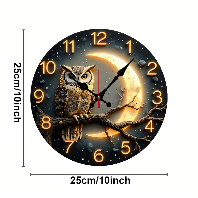 Moonlight Night Wooden Round S - Luxury Watch Wall Clock reseña y precio