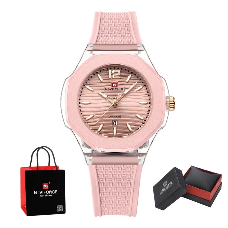 NAVIFORCE Woman's Watch Quartz - Luxury Watch Holder reseña y precio