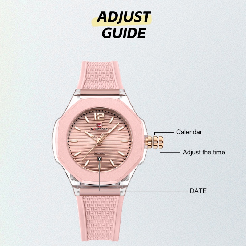 NAVIFORCE Woman's Watch Quartz - Luxury Watch Holder reseña y precio