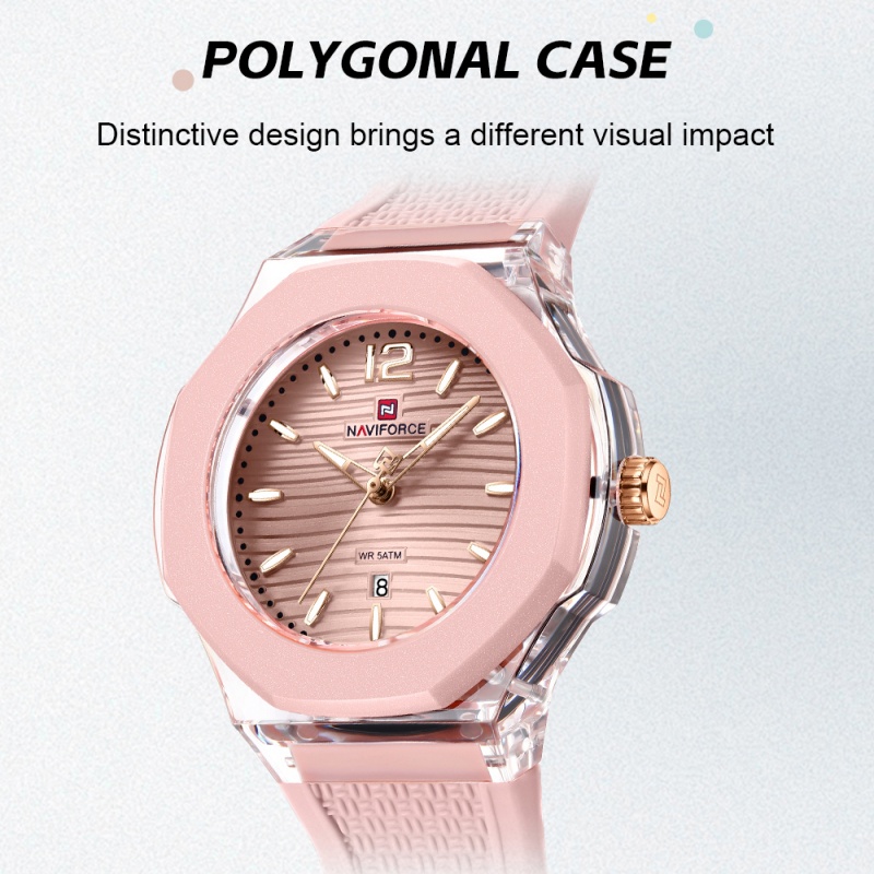 NAVIFORCE Woman's Watch Quartz - Luxury Watch Holder reseña y precio