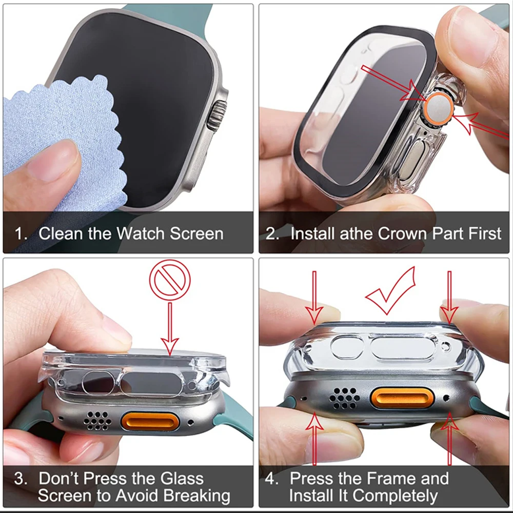 Glass+case For Apple Watch Ult - Luxury Watch Holder reseña y precio